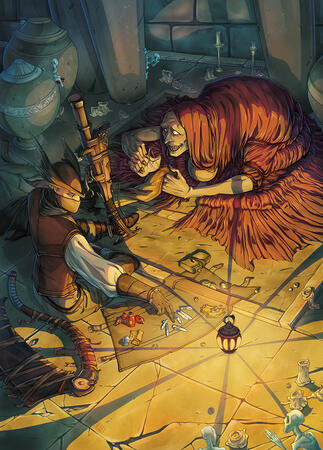 Fanart with detailed background Fanart with detailed background